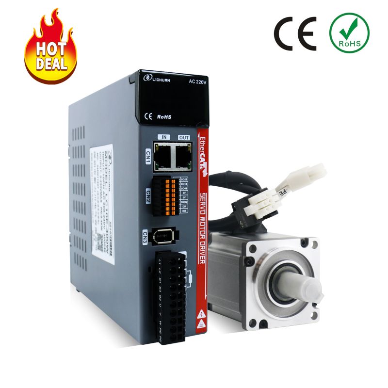 Ethercat AC-servomotor 400W 3000rpm 1,27nm A-sæt